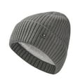 thumbnail image 1 of AHTJRT Beanie Hats for Men Warm Winter Cotton Ribbed Knit Cuffed Beanie Soft Ski Hats Cold Weather Running Cycling Skiing Skullcaps Gray Free Size, 1 of 4