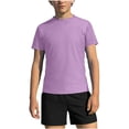 thumbnail image 1 of AHTJRT Boys Swimsuits Crewneck Shirt Swim Tops and Board Shorts Lightweight Summer Rash Guard Short Sleeve Bathing Suits Purple 7-8 Years, 1 of 10