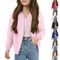 thumbnail image 1 of AHTJRT Cable Knit Cardigans for Girls Stretch Zip-Up Mock Neck Outerwear Casual Fall Spring Warm Chunky Cable Knit Sweater Coats Khaki 5-6 Years, 1 of 8
