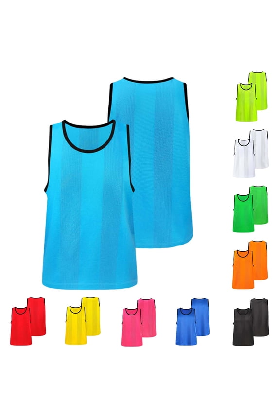 Kids Training Vest Girls Boys Solid Color Sleeveless Vests Summer Workout Gym Sports Team Game Casual Lightweight Tops Hot Pink 5-12 Years