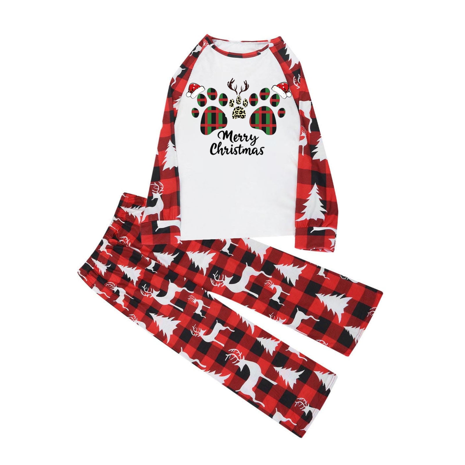 AHTJRT Matching Pjs Christmas for a Big Family Casual Matching Pjs for Family Matching Pjs