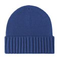 thumbnail image 1 of AHTJRT Men's Beanie Hat Fashion Solid Color Caps Winter Warm Knit Ski Cap Trawler Fisherman Beanie Outdoor Snow Ski Toboggan Hats Blue#02 Free Size, 1 of 3