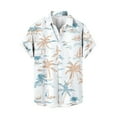 thumbnail image 1 of AHTJRT Men’s Button Down Beach Shirt with Banana Leaf Textures Monstera Prints Casual Shirt Multicolor 4XL, 1 of 5