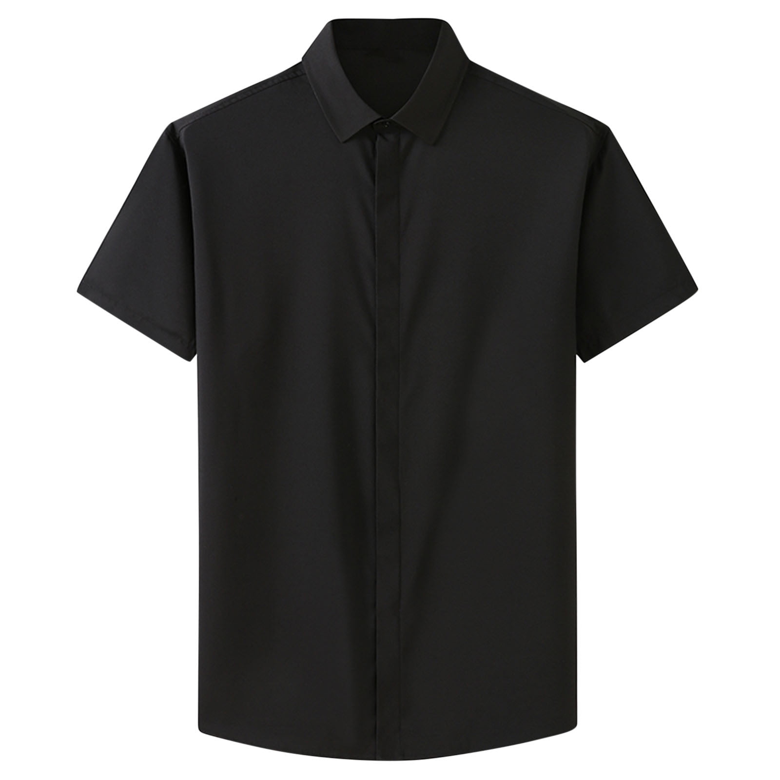 AHTJRT Men s Button Down Shirt Short Sleeve Casual Shirt Plus Size ahtjrt-men-s-button-down-shirt-short-sleeve-casual-shirt-plus-size