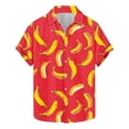 thumbnail image 1 of AHTJRT Men's Casual Button-Down Shirt Hibiscus Watercolor Summer Pool Days Multicolor 5XL, 1 of 5