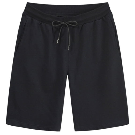 AHTJRT "Men's Casual Drawstring Shorts for Everyday Comfort—Stylish and Versatile Shorts Black S