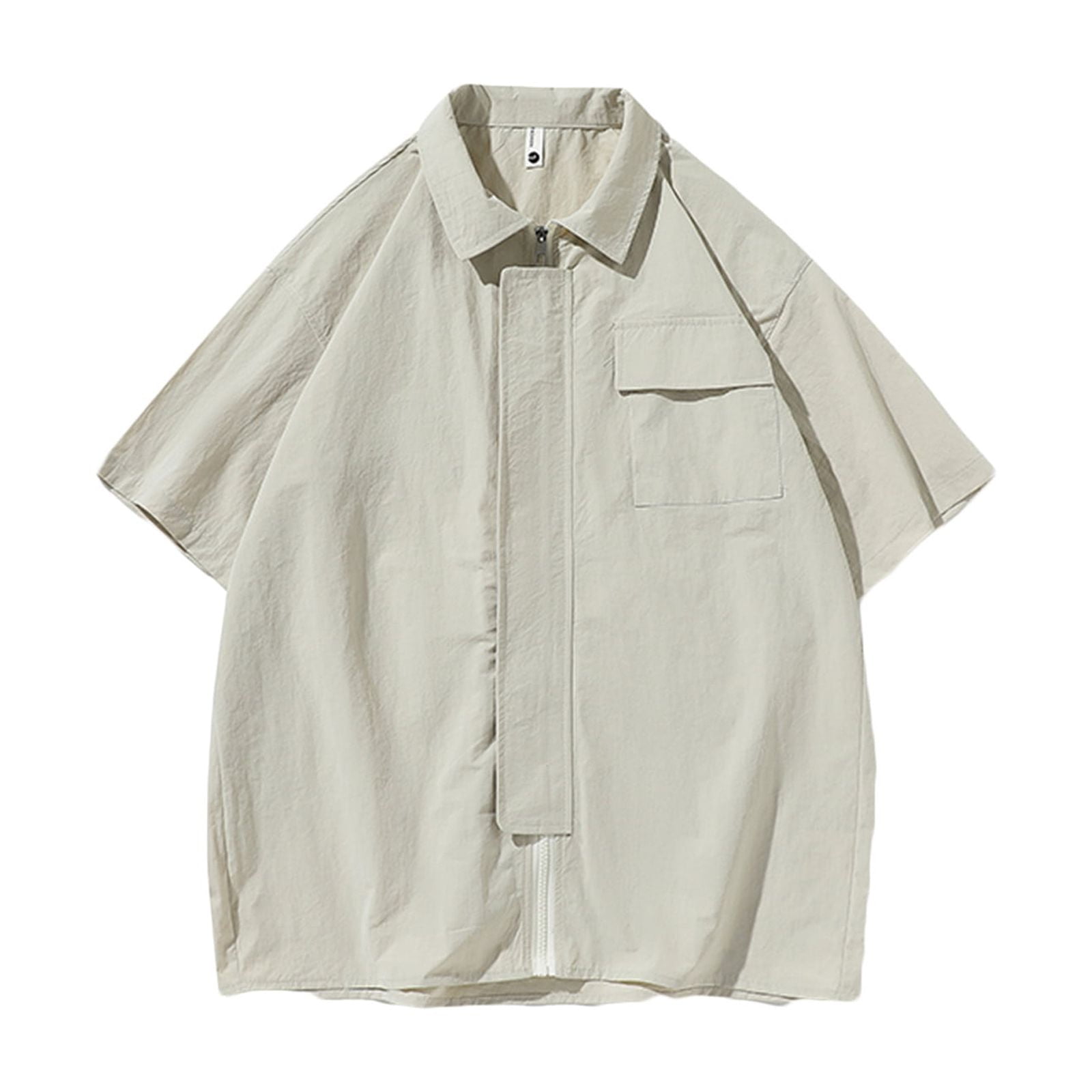 Functional Zip-Up Short Sleeve Shirt