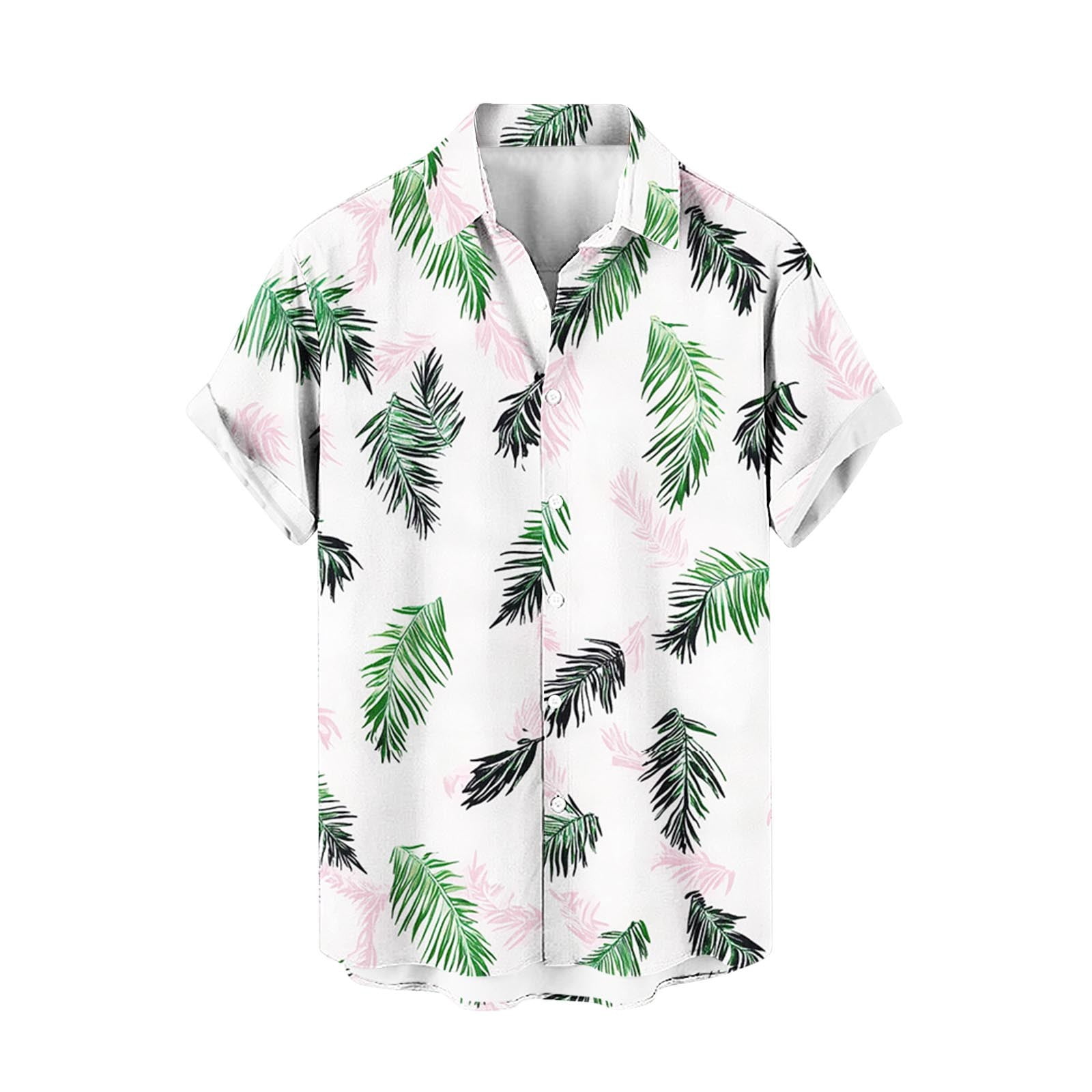 Men's Printed Geometric Cuban Collar Green Co-Ords Set main image 1