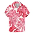 thumbnail image 1 of AHTJRT Men's Drop Shoulder Hawaiian Shirt Neon Coconut Silhouettes Cruise Ship Formal Nights Multicolor L, 1 of 5