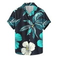 thumbnail image 1 of AHTJRT Men's Hawaiian Shirt Palm Frond Gradients Beach Party Attire Multicolor 5XL, 1 of 5