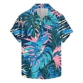thumbnail image 1 of AHTJRT Men's Hawaiian Shirt Seahorse Silhouettes Cool Beach Parties Multicolor 3XL, 1 of 5