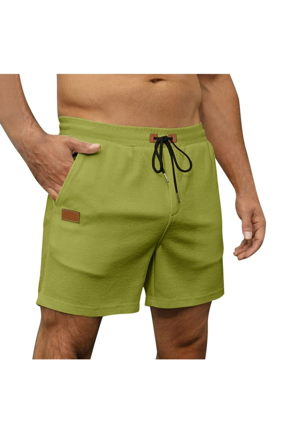 Men's Lightweight Performance Shorts Breathable Quick Dry Athletic Shorts with Pockets for Gym and Runs Army Green M