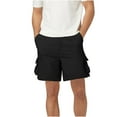 thumbnail image 1 of AHTJRT Men's Lightweight Quick-Dry Hiking Shorts Versatile Cargo Shorts for Outdoor Summer Adventures Black M, 1 of 6
