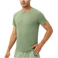 thumbnail image 1 of AHTJRT Men's Moisture-Wicking Performance Running Tee Quick Dry Active Athletic Short Sleeve T-Shirt for Workouts and Gym Green M, 1 of 8