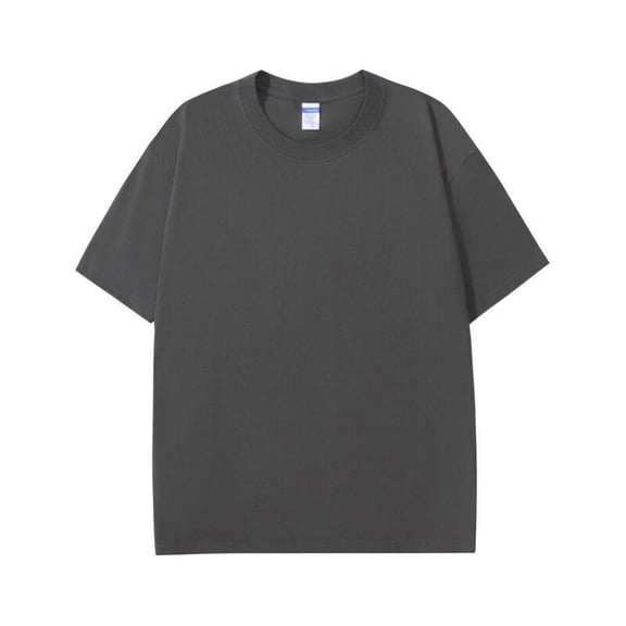 AHTJRT Men's Oversized Casual T Shirt Soft Relaxed Fit Versatile Lightweight a Tees Gray M