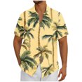 thumbnail image 1 of AHTJRT Men's Retro Aloha Shirt Vintage Surfboard Patterns Ideal for Luau Feasts & Tropical Vacations Khaki 3XL, 1 of 5