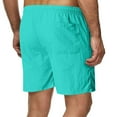 thumbnail image 1 of AHTJRT Men's Solid Color Swim Trunks Stretchy Twill Shorts with Elastic Waist and Pockets for Summer Beach Mint Green M, 1 of 3