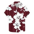 thumbnail image 1 of AHTJRT Men's Summer Beach Shirt Pineapple Geometry Casual Beach Outings Multicolor S, 1 of 5