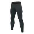 thumbnail image 1 of AHTJRT Mens Compression Pants Athletic Leggings Workout Running Tights Dry Base Layer with Pockets Active Cycling Pants Dark Gray S, 1 of 4