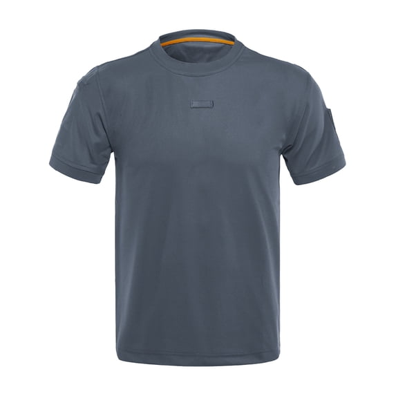 AHTJRT Mens Lightweight Casual Short Sleeve Crew Neck Slim Pullover Workout Solid Color Tunic Top Gray 2XL