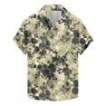 thumbnail image 1 of AHTJRT Stylish Men's Camouflage Print Button Down Short Sleeve Shirt Multicolor 2XL, 1 of 5