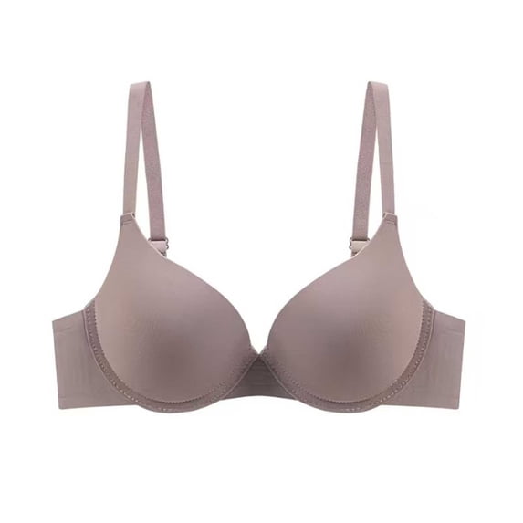 AHTJRT Supportive Bras for Women Underwire Seamless Full Coverage Bralettes with Adjusatble Spaghetti Straps Stretch Everyday Lingerie Bras Dark Gray 40