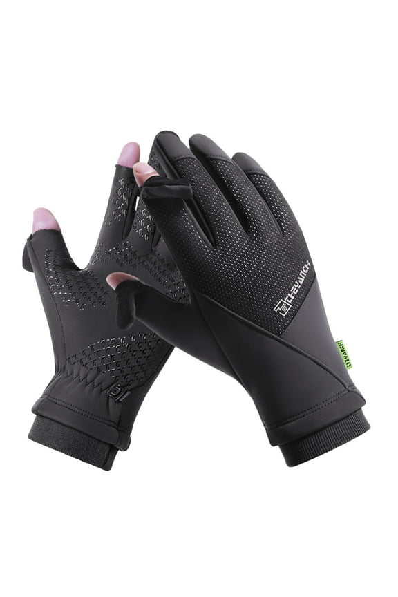 Winter Biking Gloves for Men Women Anti-Slip Touchscreen Motorcycle Driving Gloves Warm Utility Waterproof Hunting Skiing Gloves Gray L