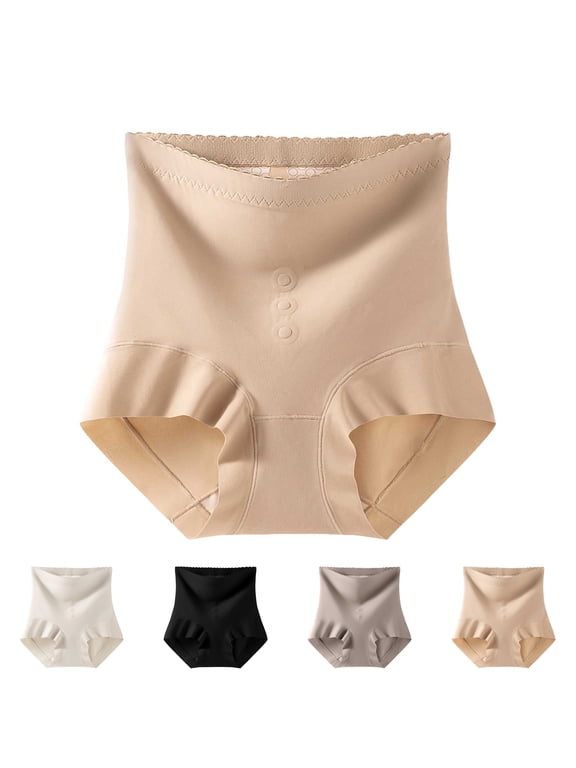 Women Postpartum Compression Underwear Lightweight Tummy Control High Waisted Full Coverage Panties Comfortable Hip Lift Moisture-Wicking Briefs