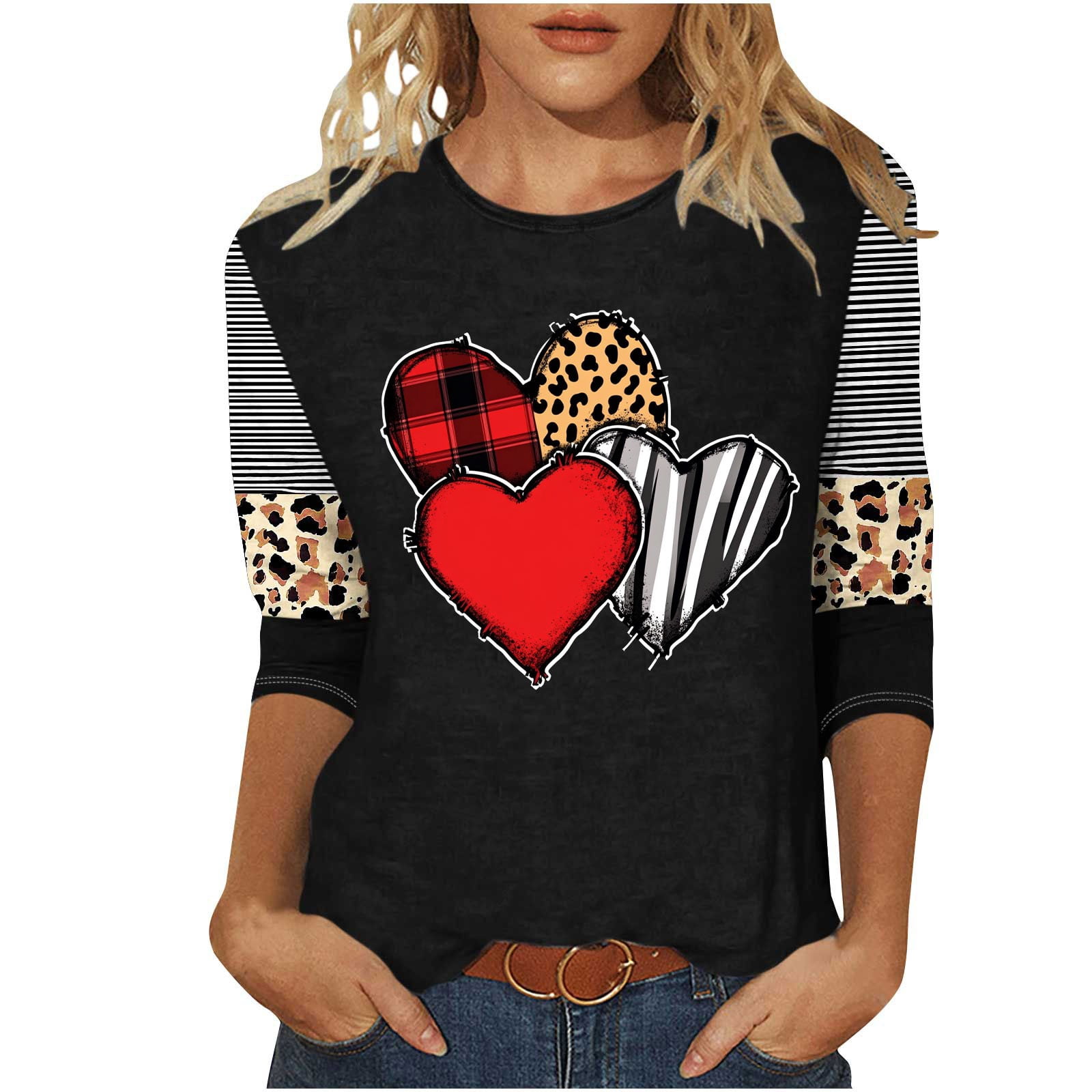 Three Heart Sleeve Tee main image 1