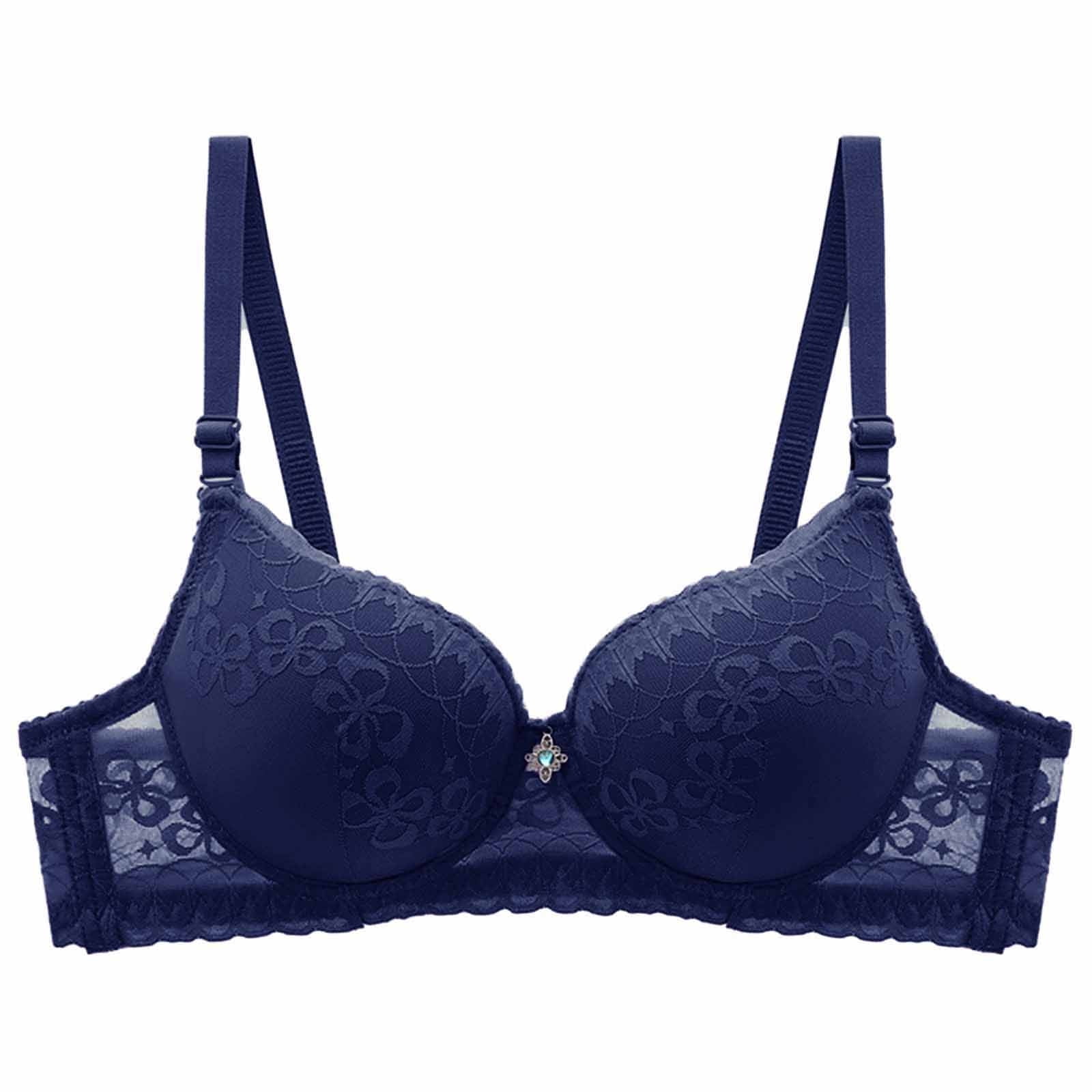 AHTJRT Women's Lace Bra Floral Embroidered Plunge V Neck Bralettes with ...