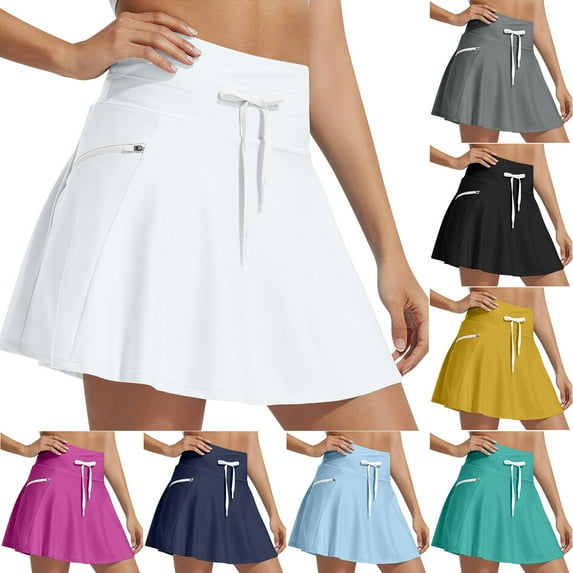 AHTJRT Women's Swim Skirts High Waisted Quick Dry Bathing Suit Skorts ...