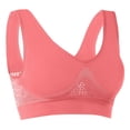 thumbnail image 1 of AHTJRT Women's Workout Sports Bras Plus Size Mesh Breathable Athletic Gym Yoga Lingerie Tops Stretchy Racerbacks Bralettes Watermelon Red XXXXL, 1 of 6