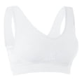 thumbnail image 1 of AHTJRT Women's Workout Sports Bras Plus Size Mesh Breathable Athletic Gym Yoga Lingerie Tops Stretchy Racerbacks Bralettes White XXXL, 1 of 4