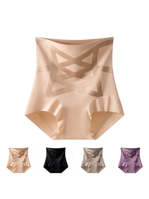 Womens Tummy Control Shapewear High Waisted Brief Panties Daily Wear Soft Stretch Full Coverage Smooth Breathable Leak Proof Menstrual Underwear