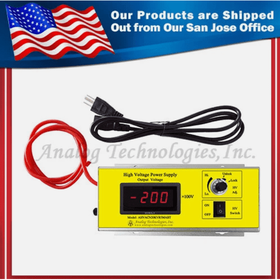 AHVACN20KVR5MABT AC Input High Voltage Power Supply, -20kV, 0.5mA