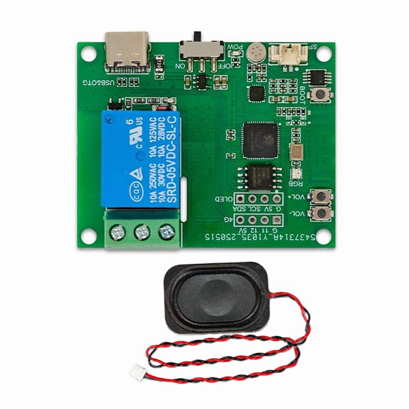 -AI 1 Way Voice Control Relay Module Voice Recognition Relay Onboard ...