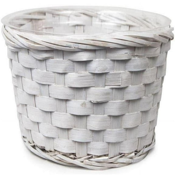 AI-2025WW-Q01 4 in. White Woven Wicker Basket