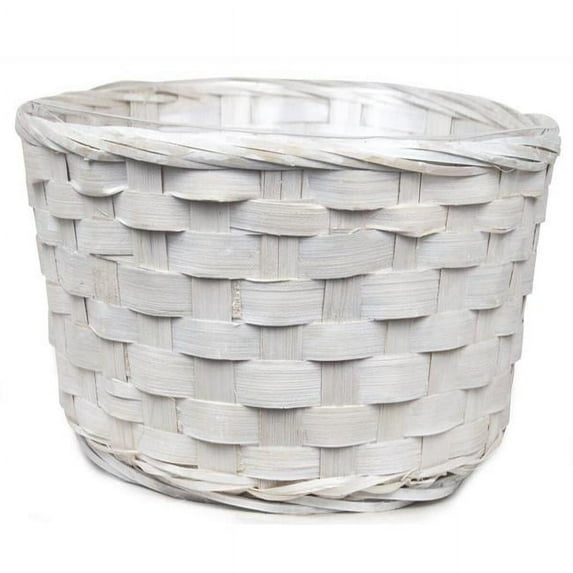 AI-2030WW-Q12 12 x 4 in. White Wash Woven Basket - Set of 12