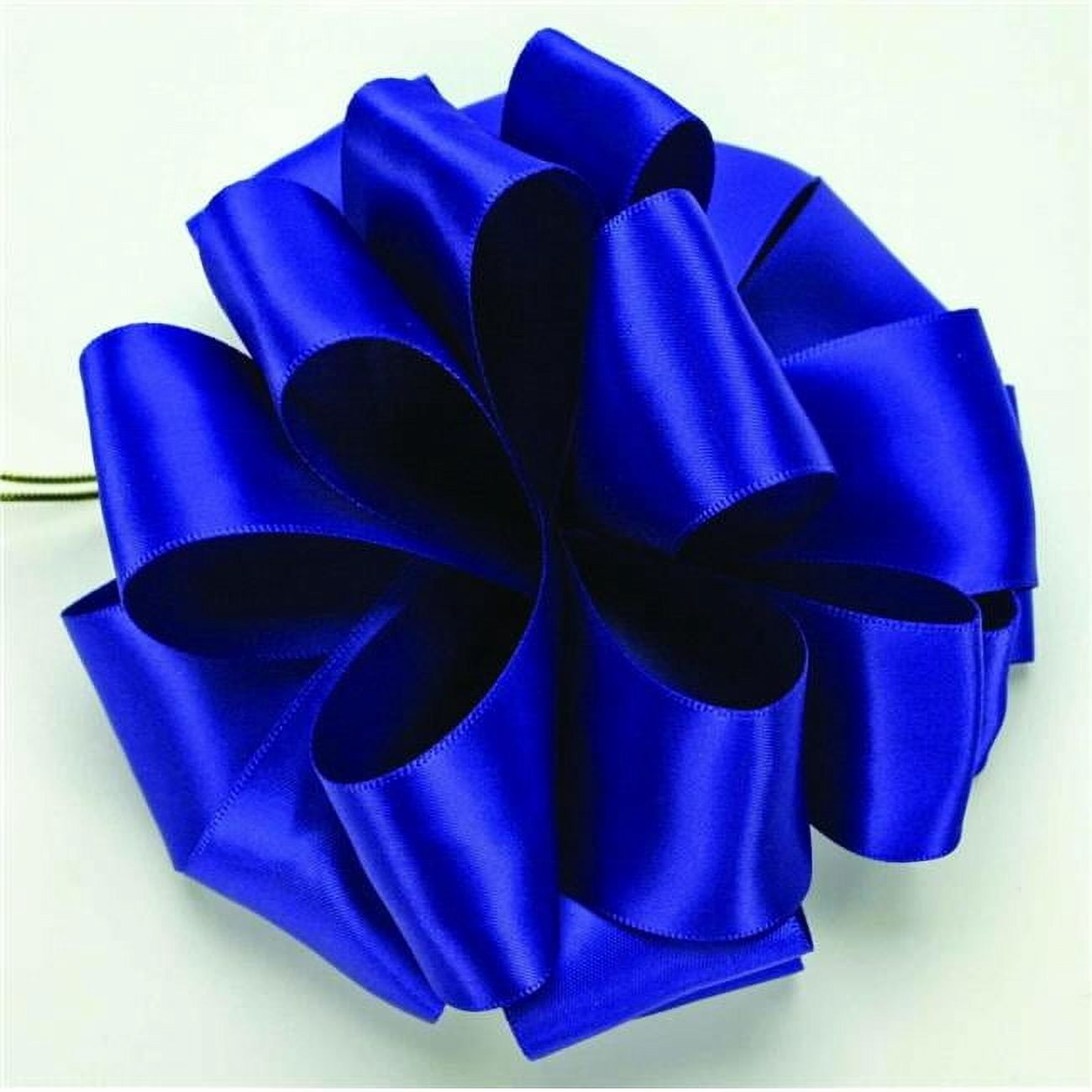 AI-22059350-Q01 1.5 in. x 50 Yards Royal Blue Double Face Satin Ribbon