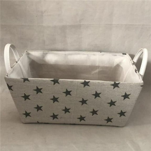 AI-2250-210-Q06 White with Gray Stars Basket - Set of 6