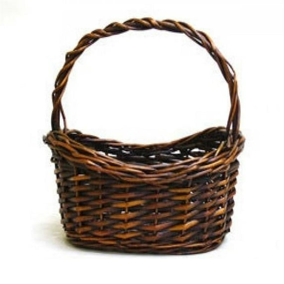 AI-4274JAVAA-Q04 12 in. Oval Java Brown Willow Basket - Set of 4