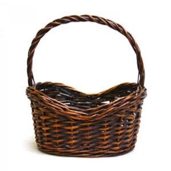 AI-4274JAVAB-Q12 14 in. Oval Java Brown Willow Basket - Set of 12