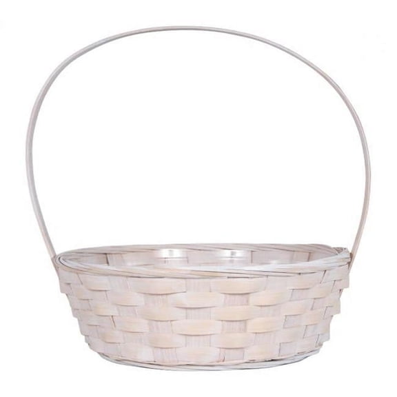 AI-4520WW-Q02 White Washed Bamboo Basket - Set of 2
