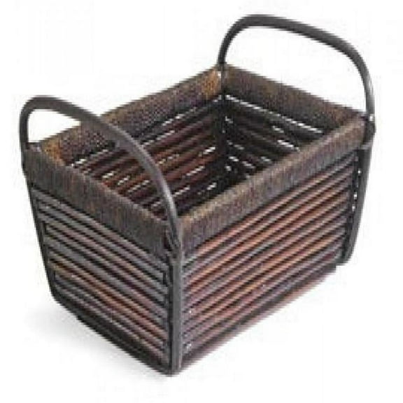 AI-4666MAH-Q12 Rectangular Willow Basket, Brown - Set of 12