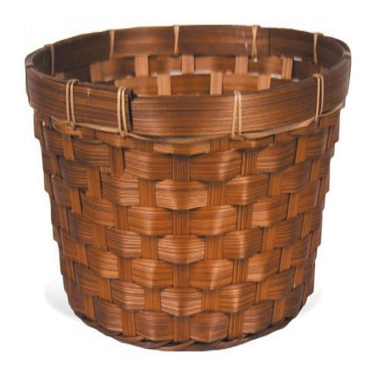 Natural Brown Bamboo Woven Storage Basket