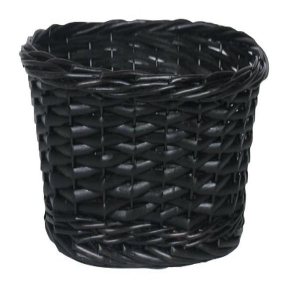AI-5270DT-Q12 Dark Tone Oval Willow Basket, Black - Set of 12