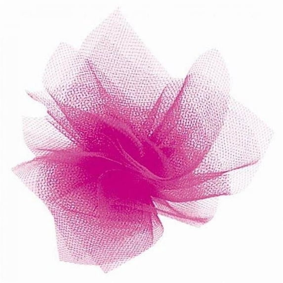 AI-8014120041-Q01 6 in. x 25 Yards Fuchsia Tulle Ribbon