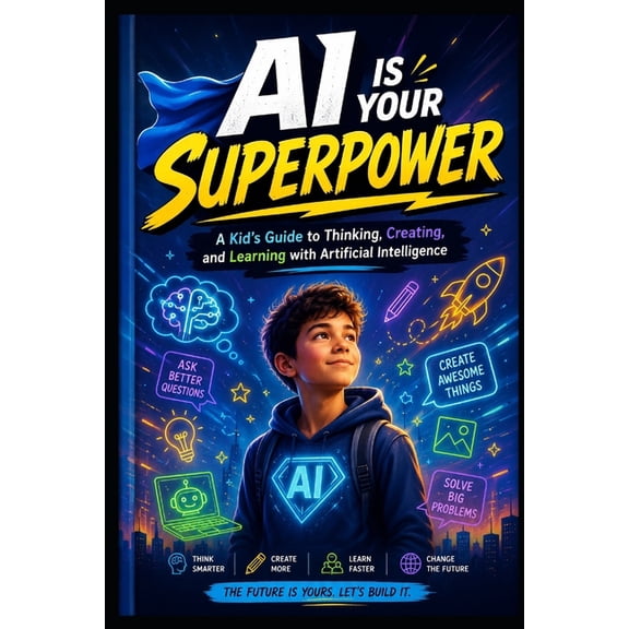 The AI Adventure Guide: A Kid's Guide to AI Is Your Superpower: A Kid's Guide to Thinking, Creating, and Learning with Artificial Intelligence, Book 1, (Paperback)