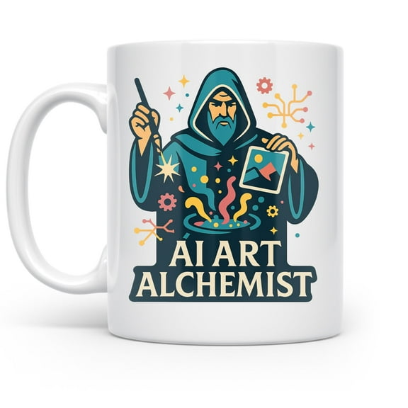 AI Art Alchemist 11 oz Coffee Mug - Premium Ceramic Gift