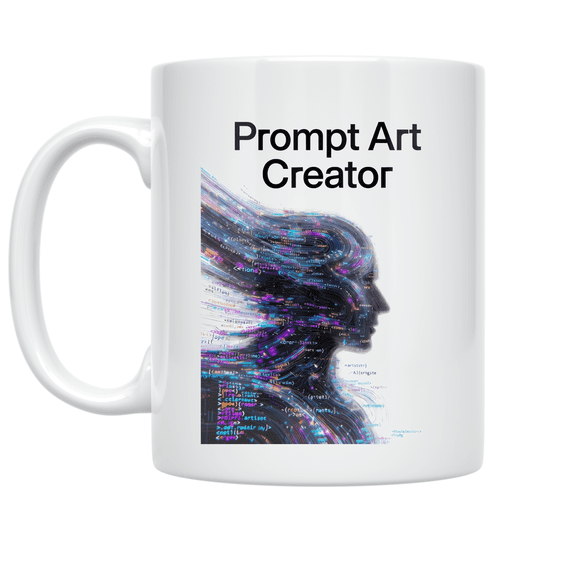 AI Art Design - Tech Enthusiast - 11 oz Ceramic Coffee Mug